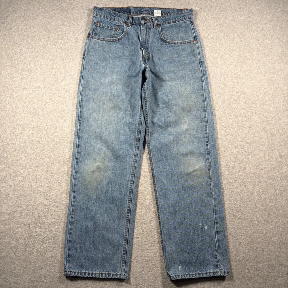 Vintage Levi's 569 Large Straight Fit Jeans Mens 31x30 (Fits 30x29) Blue USA 90s